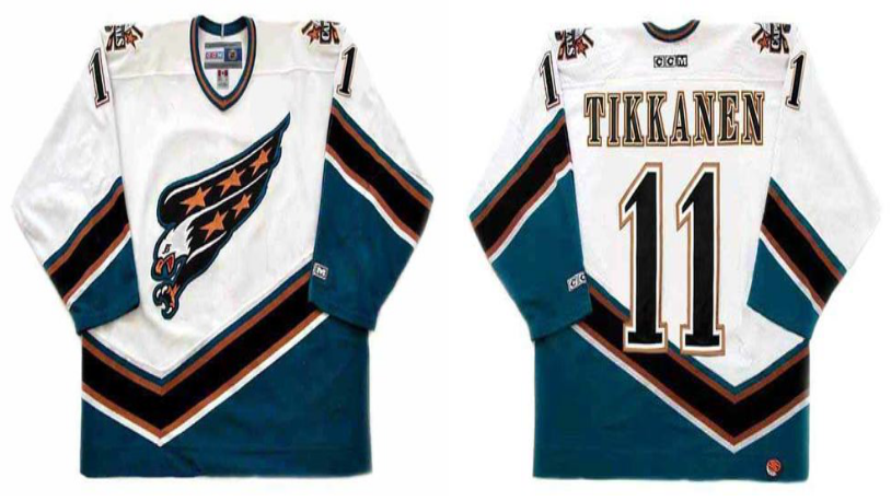 2019 Men Washington Capitals #11 Tikkanen white CCM NHL jerseys
